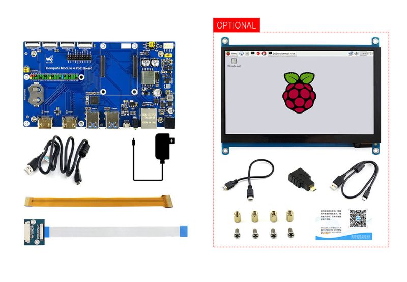 Raspberry Pi Compute Module 4 Dev Kit With Waveshare Poe Board Ws 19182 - Premium Light Image Gallery - Ultra HD