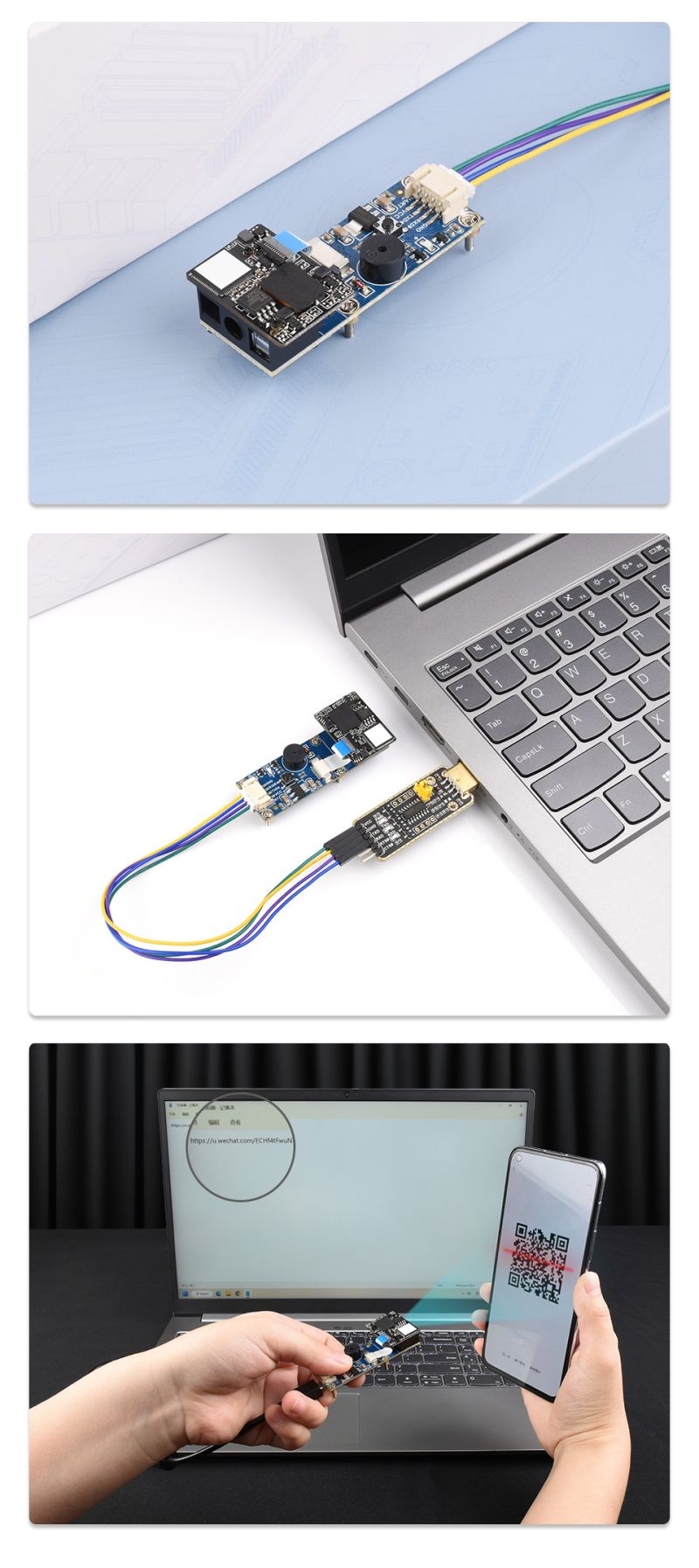 Waveshare 2d Codes Scanner Module Supports 4mil High Density Barcode - Nature Background Collection - 4K Quality