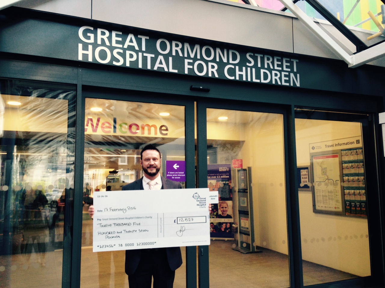 Donation to Great Ormond Street Hospital