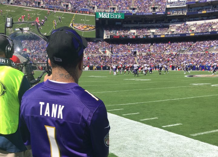Gervonta Davis recognized at Baltimore Ravens game