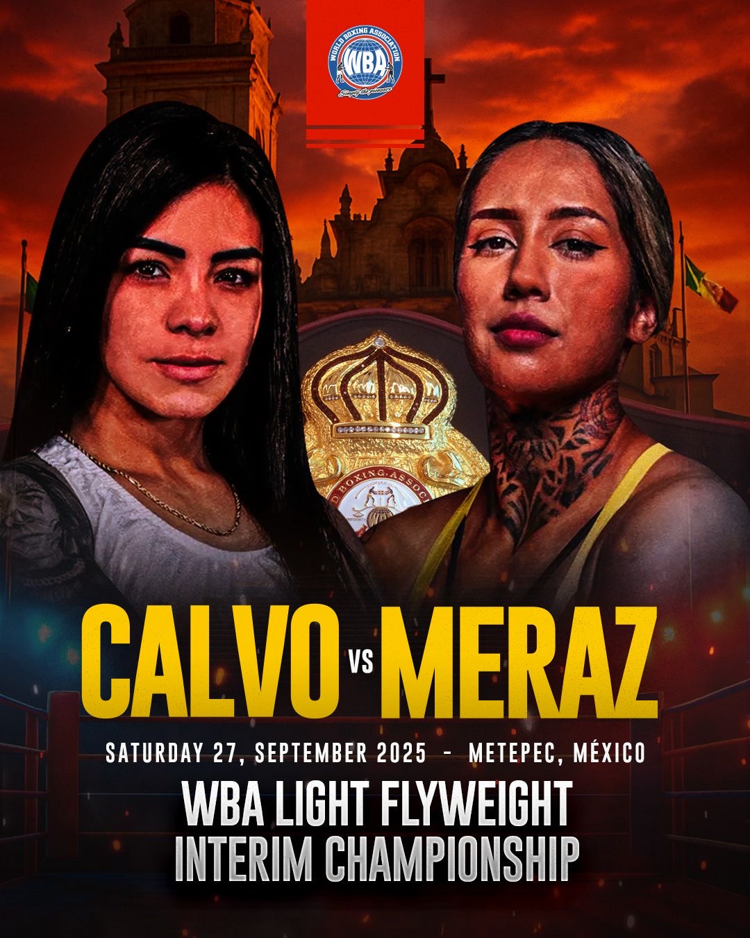 Calvo vs Meraz Rodríguez por el título interino WBA 