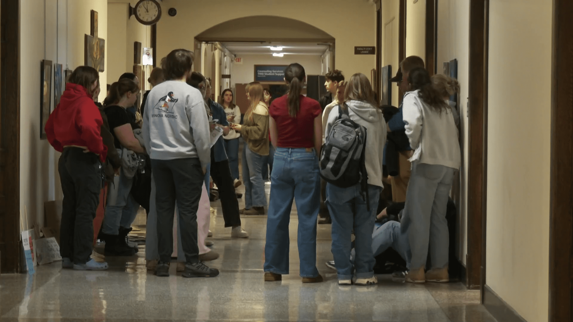 College Students Protest Faculty Contract Decision - CSS Sit-In for Dr. Bethany Henning (2026)