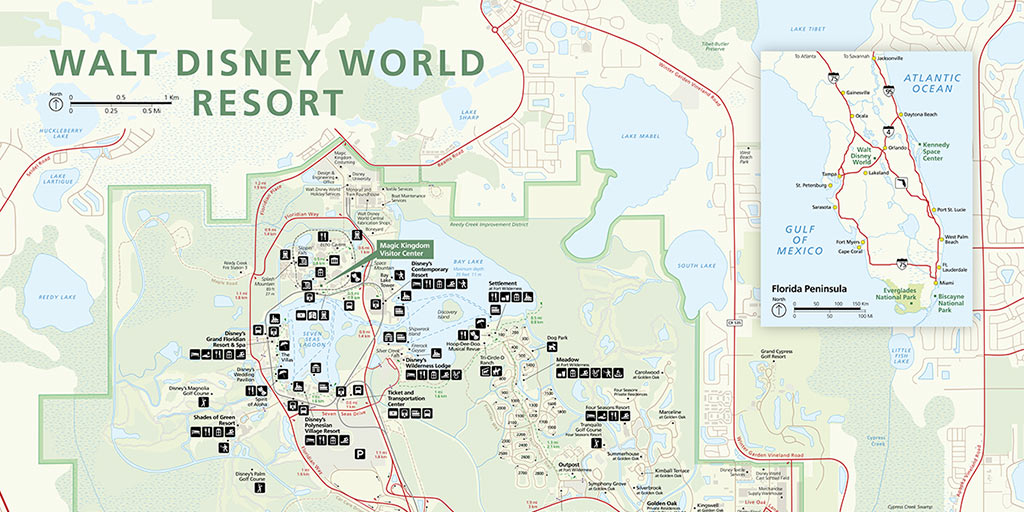 Disney World Florida Park Map 
