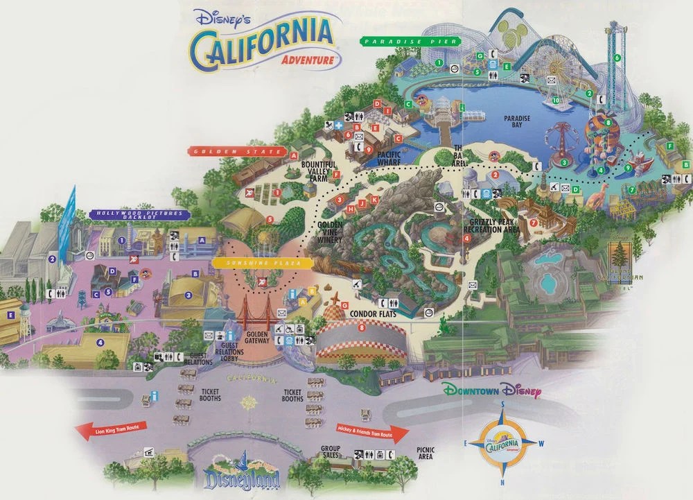 Disneyland Map California Map Map 