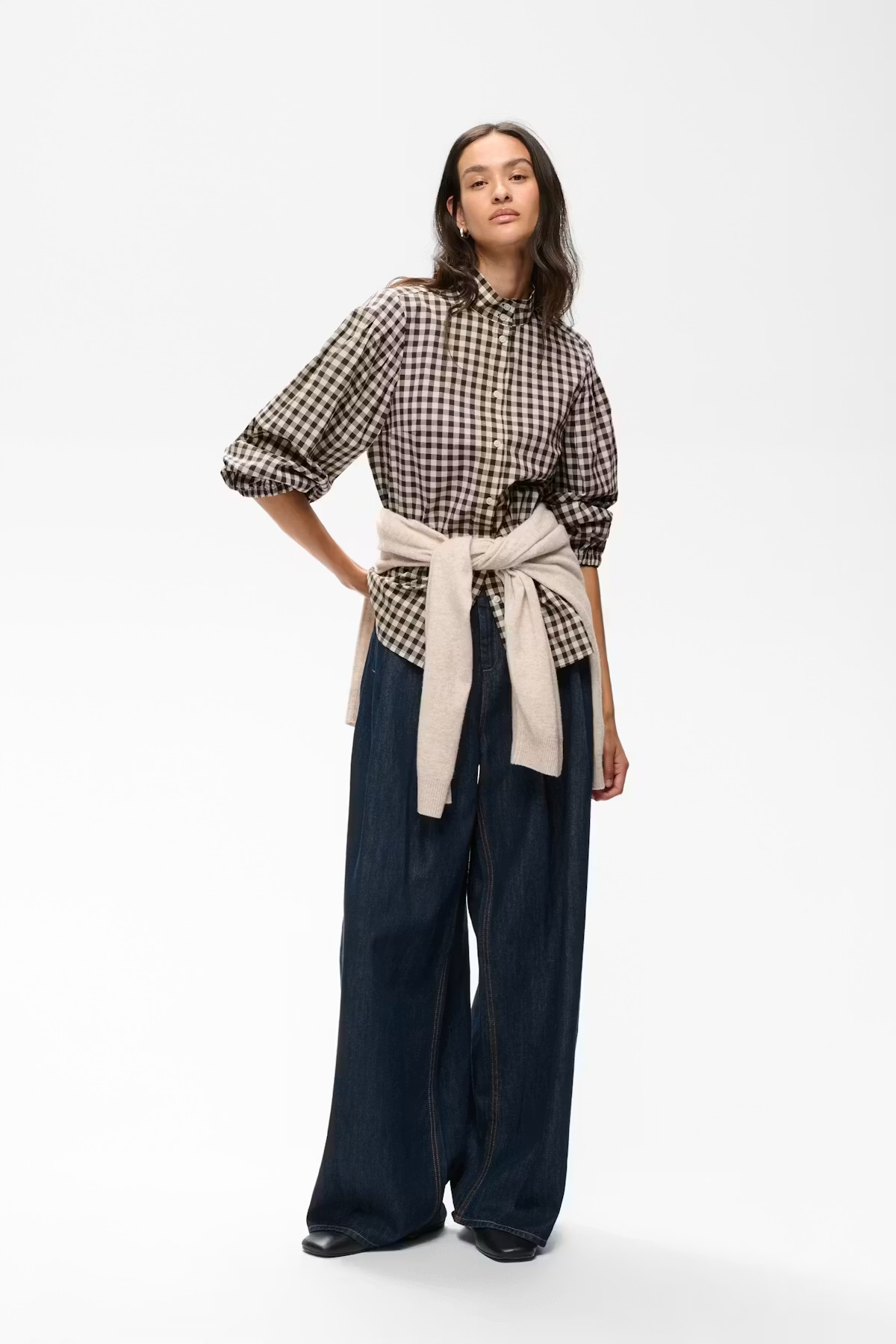 InWear brown check shirt