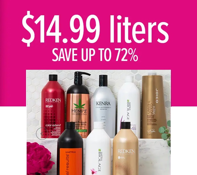 Beauty Brands LITER SALE!!! Wear It For Less