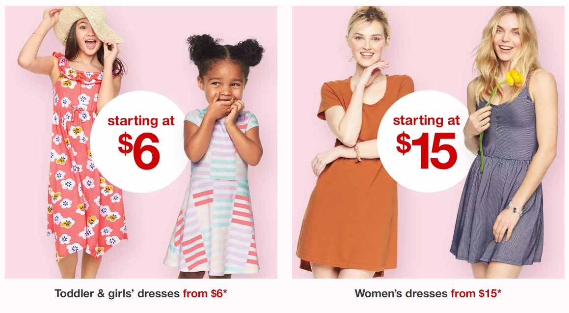 Target Girls’ Dresses Starting at 6, Women’s at 15! Wear It For Less