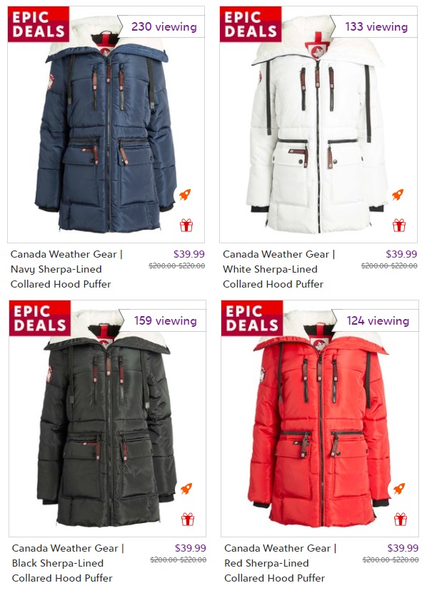 Zulily Canada Weather Gear Coats only 39.99! Wear It For Less