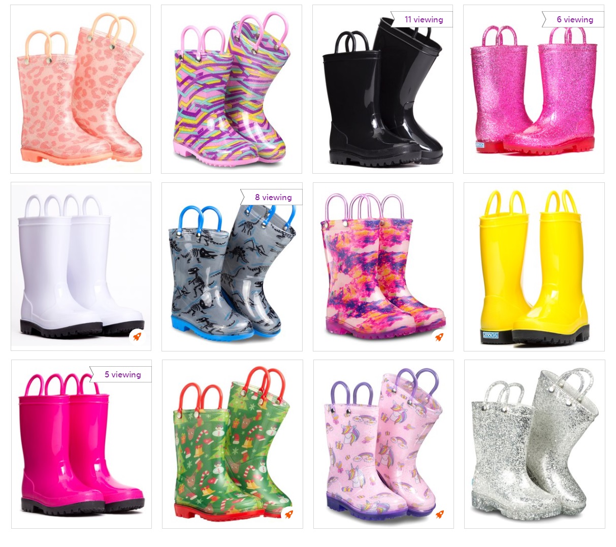 zulily rain boots