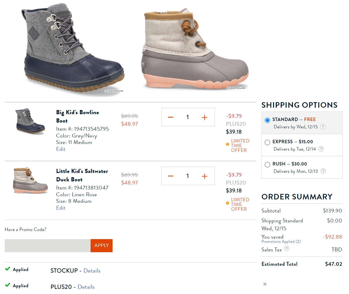 sperry kids snow boots