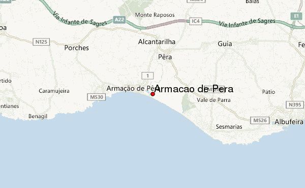 Armacao De Pera Algarve Maps Armacao De Pera Portugal ICWT Armacao De Pera.12 