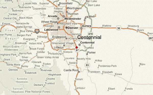 Centennial Colorado Zip Code Map 