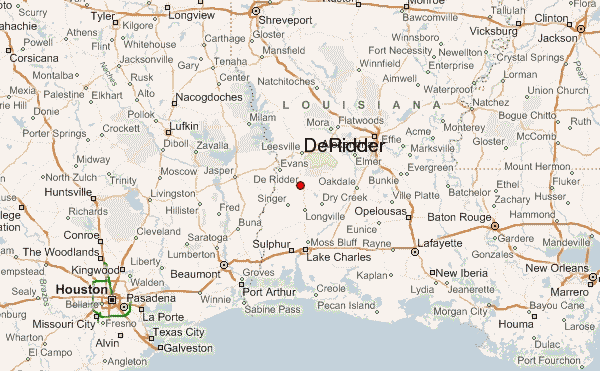 Map Of Deridder Louisiana DeRidder.8 
