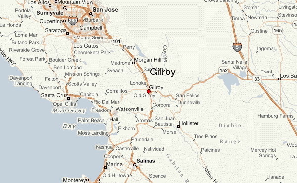 Mapa De Gridley California Gilroy.10 