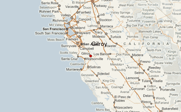 Former US Route 101 And California A PNG Map Of Gilroy California Gilroy.8 