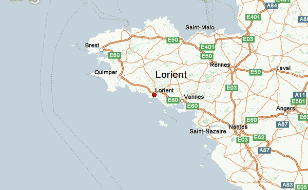 Sa localisation sur une carte de france, ainsi que les lieux à visiter à lorient. Previsions Meteo Pour Lorient