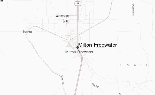 Milton Freewater Weather Forecast Milton 
