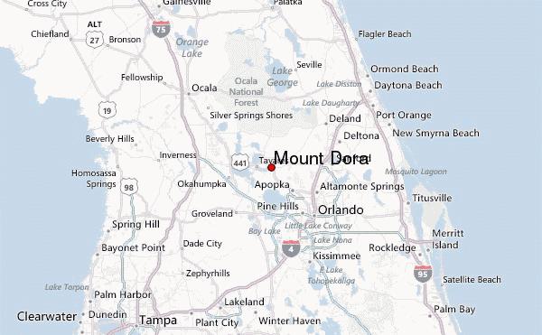 Mount Dora Florida Map Color 2018 Mount Dora.8 