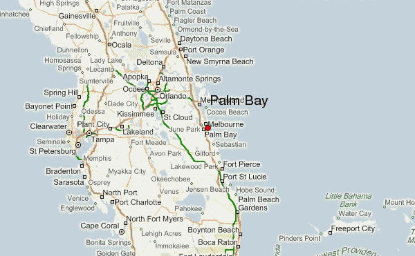 Map Of Florida Bay Palm.
