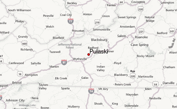 Pulaski Weather Forecast Pulaski 1.8 