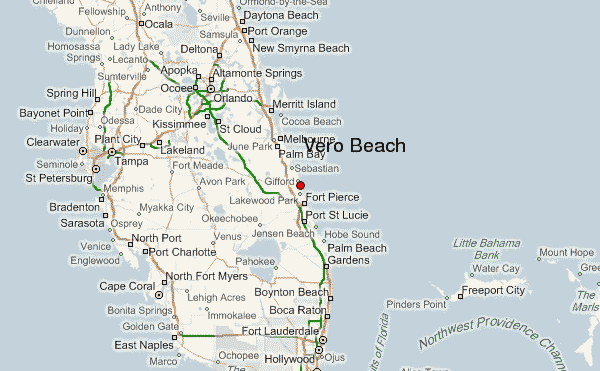 Mapa De Vero Beach En Florida Vero Beach.8 