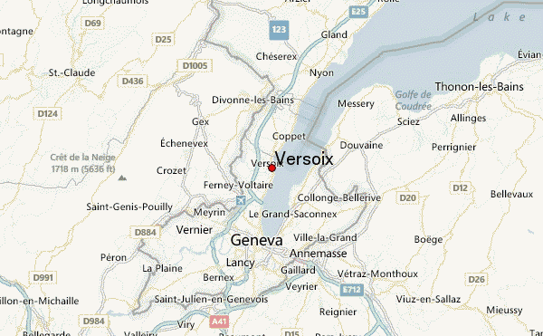 Geneve Versoix Le Bourg Carte MICHELIN Versoix Le Bourg LVQHB Versoix.10 
