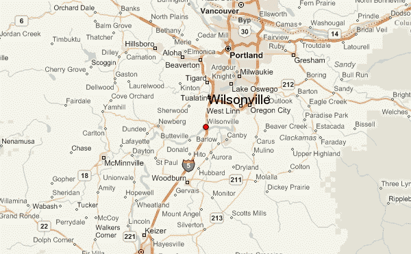 City Map Of Wilsonville Oregon ZMRM 