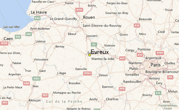Evreux Weather Station Record Historical For France.