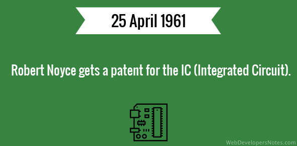 Patent For Ic Robert Noyce