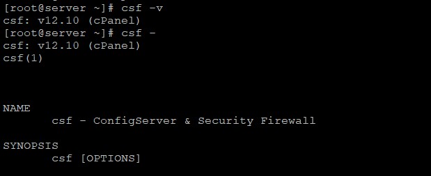 Useful CSF commands in Linux