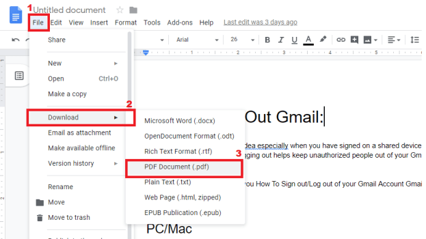 How to convert a pdf to google doc