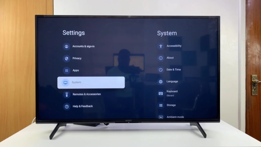System Settings On Sony Smart TV
