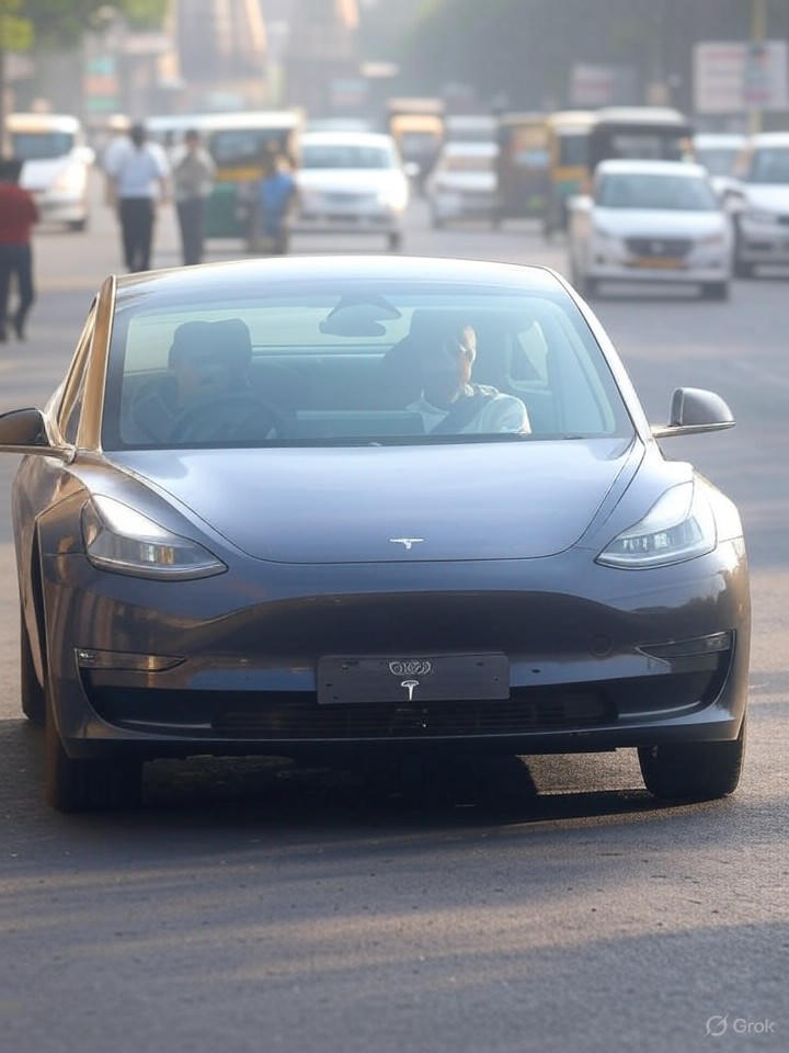 Tesla Tests Autopilot in Mumbai and Delhi’s Chaotic Traffic