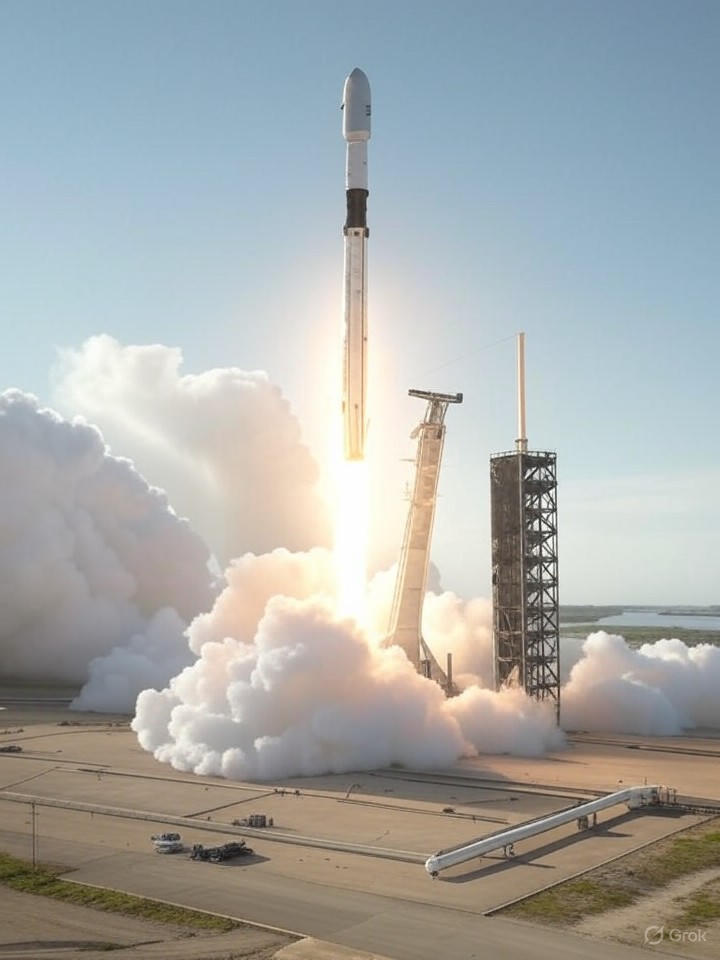 SpaceX Tops 100 Falcon 9 Launches in 2025, Aims for Mars Amid Starlink Boom