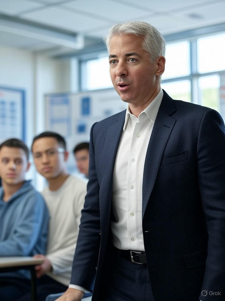 Bill Ackman Backs AI School with 2-Hour Days, Life Skills Focus