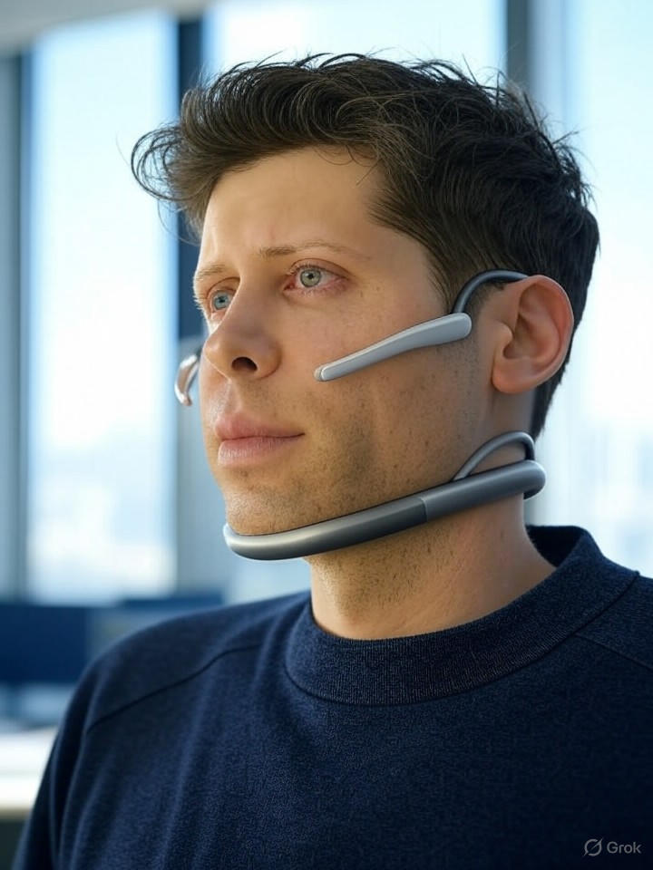 OpenAI’s Sam Altman Teases Neck-Worn ChatGPT Device for 2026 Launch