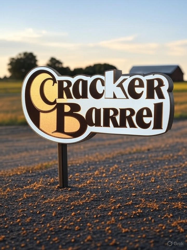 Cracker Barrel Logo Redesign Ignites Backlash, 15% Stock Plunge