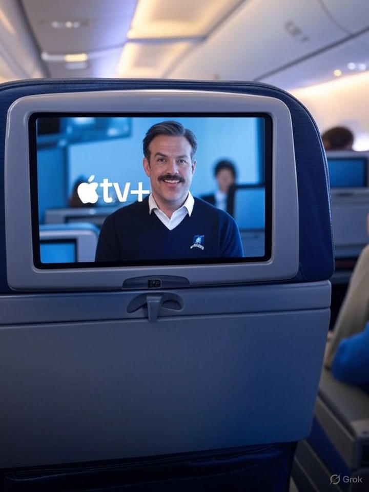United Airlines Partners with Apple TV+ for Free In-Flight Streaming