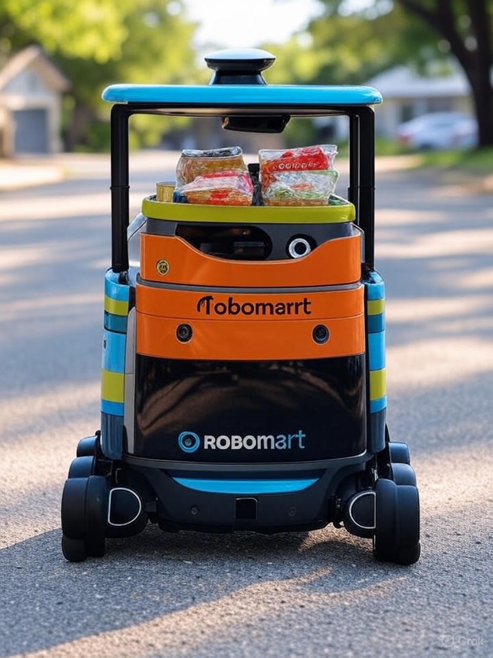 Robomart RM5 Autonomous Robot Launches $3 Grocery Delivery in Austin
