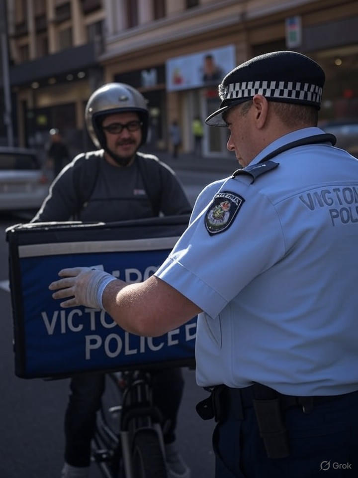 Melbourne Police Crack Down on Illegal E-Bikes, Fine 300 Delivery Riders
