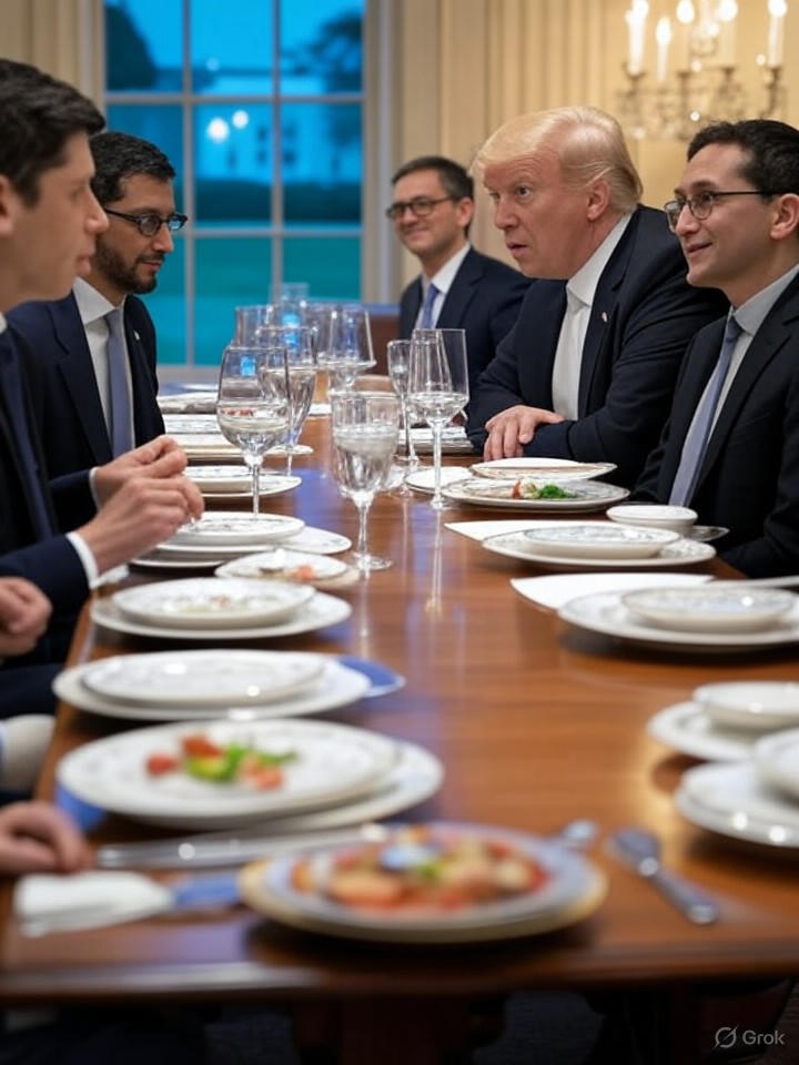 Trump Hosts Tech CEOs at White House: AI Talks, Musk Excluded