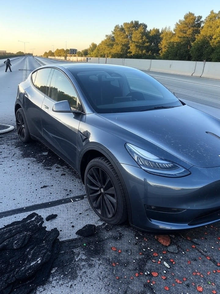 Tesla FSD Fails: Model Y Crashes 55 Miles into Cross-Country Drive