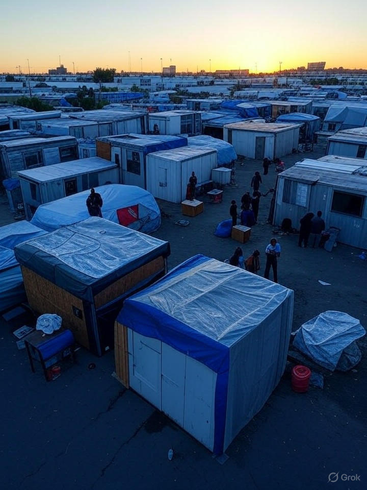 LA Homeless Encampments Evolve into Structured Mini-Cities