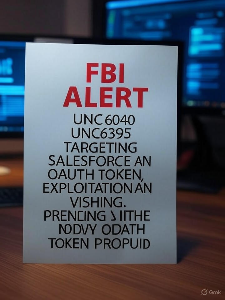 FBI Alert: UNC6040, UNC6395 Exploit Salesforce OAuth for Data Theft