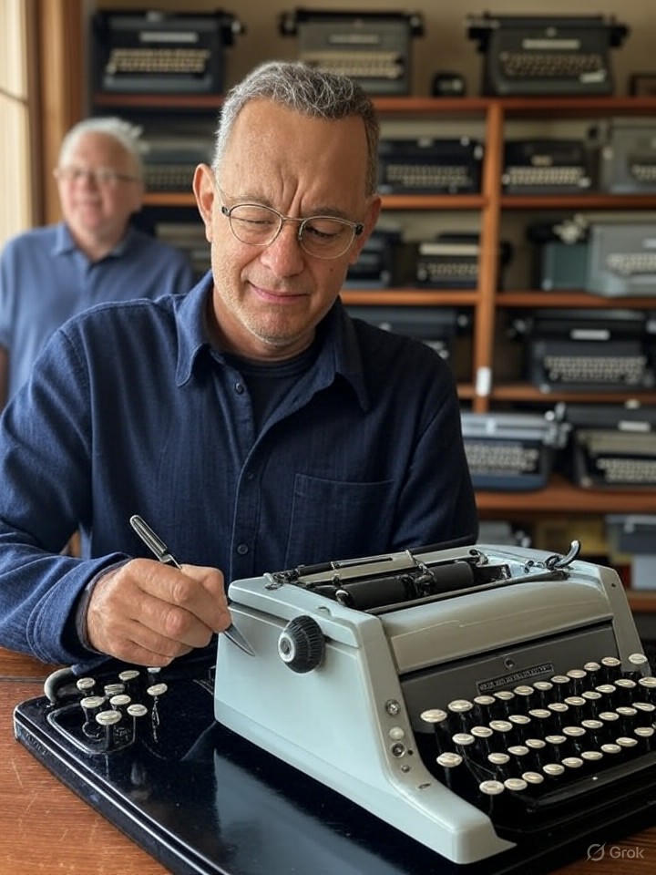 Tom Hanks Fulfills Promise with Signed Vintage Typewriter Gift to Portland Shop