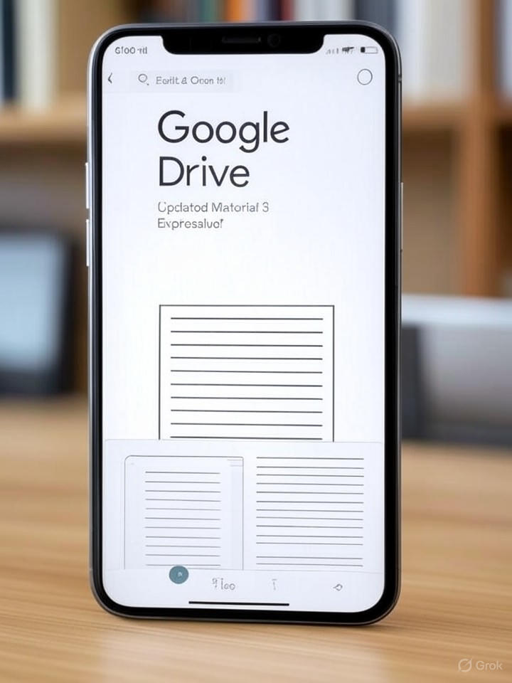 Google Drive Scanner Updated with Material 3 Expressive Design