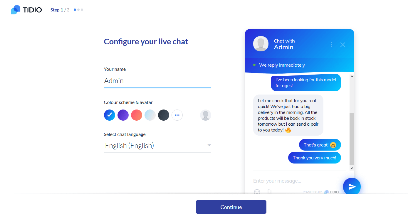 Tidio Live Chat WordPress Configuration