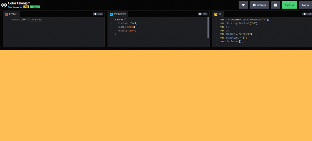23 javascript background effects