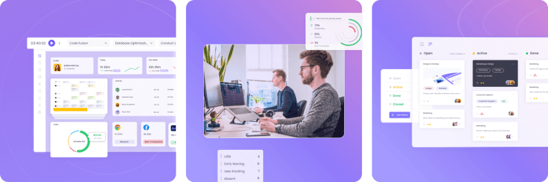 Time Tracking Software For Developers Webwork - Creative Retina Light Illustrations | Free Download