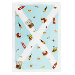 Scottish scran tea towel